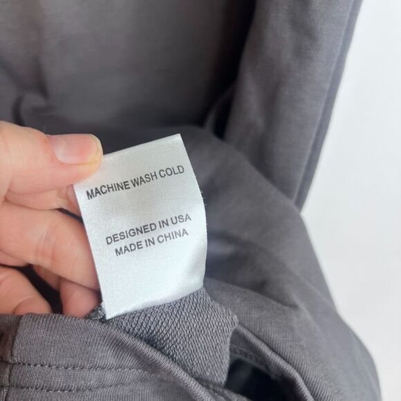 By Egreis Gray Sleeveless Sandrea Cut Out Shoulder Shift Dress Size Large - Picture 6 of 7